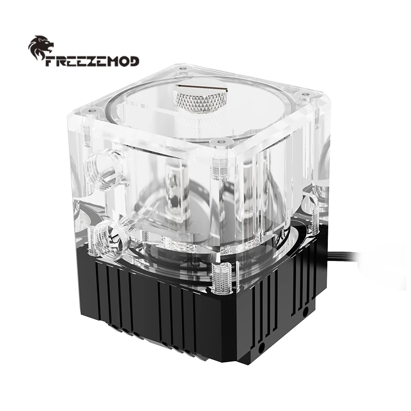 FREEZEMOD PUB-M4YT Integrated Pump Reservoir 7CM Height Flow Indicator 100ml G1/4 PC Water Cooling Combo