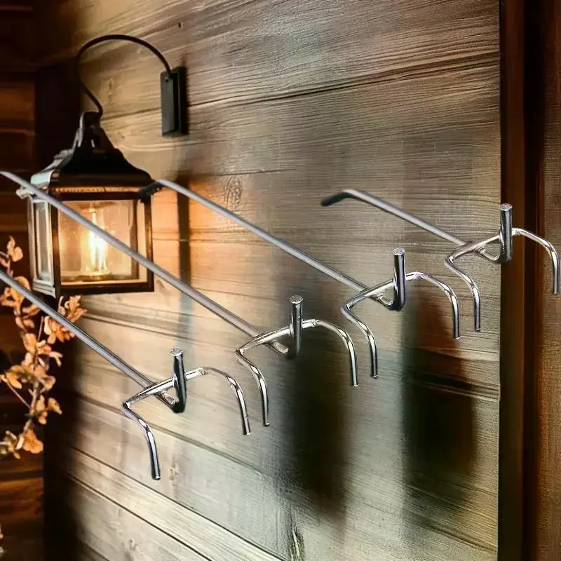 

Универсальные крючки для розничных магазинов из 5 металлических сеток, идеальная вешалка для пальто и сумок, идеальный крючок для полки супермаркета.