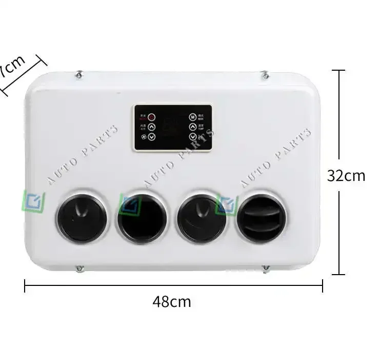 Newpars Auto Parts 12V 24V Parking Air Conditioner for Bus Sleeping Air Cooler for SUV, RV, Roof Parking Cooler for Vehicles