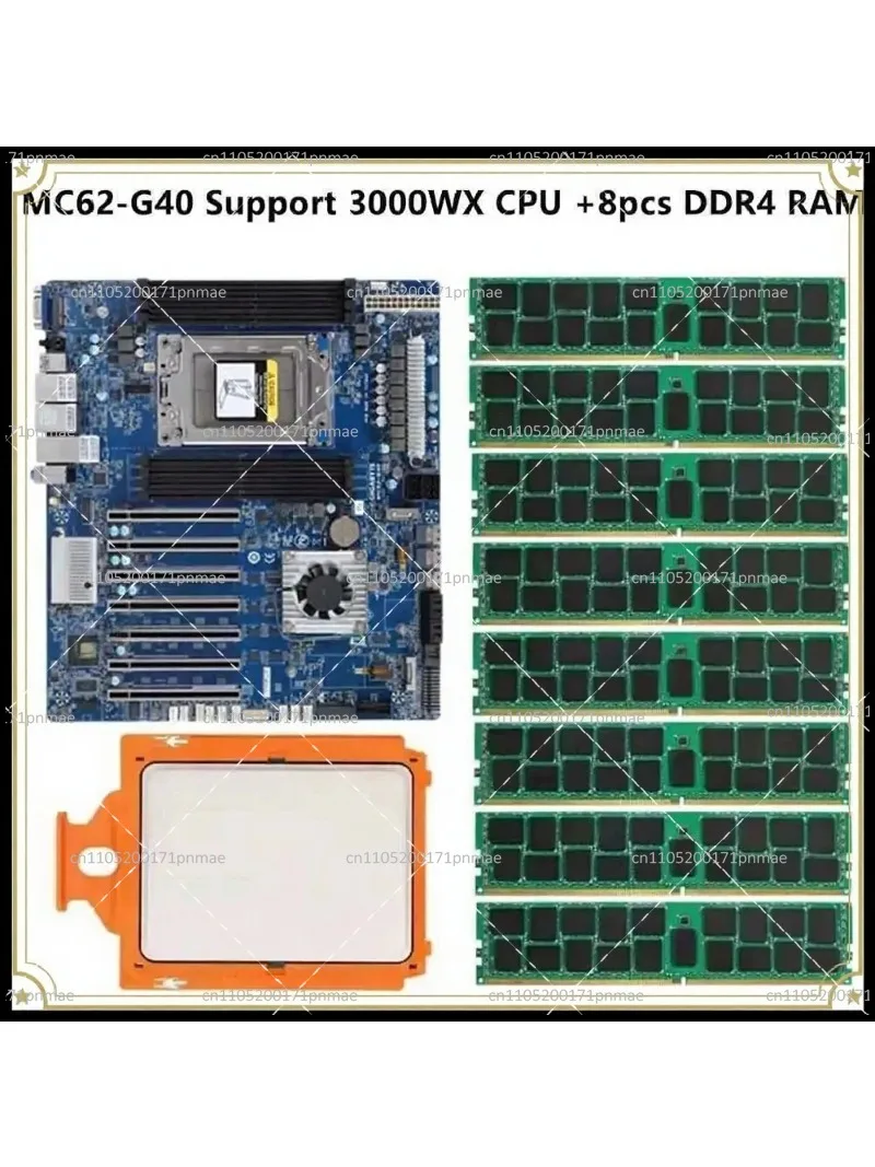 MC62-G40 Motherboard SWRX8 Socket for  Pro 3945WX 3955WX 3975WX Workstation