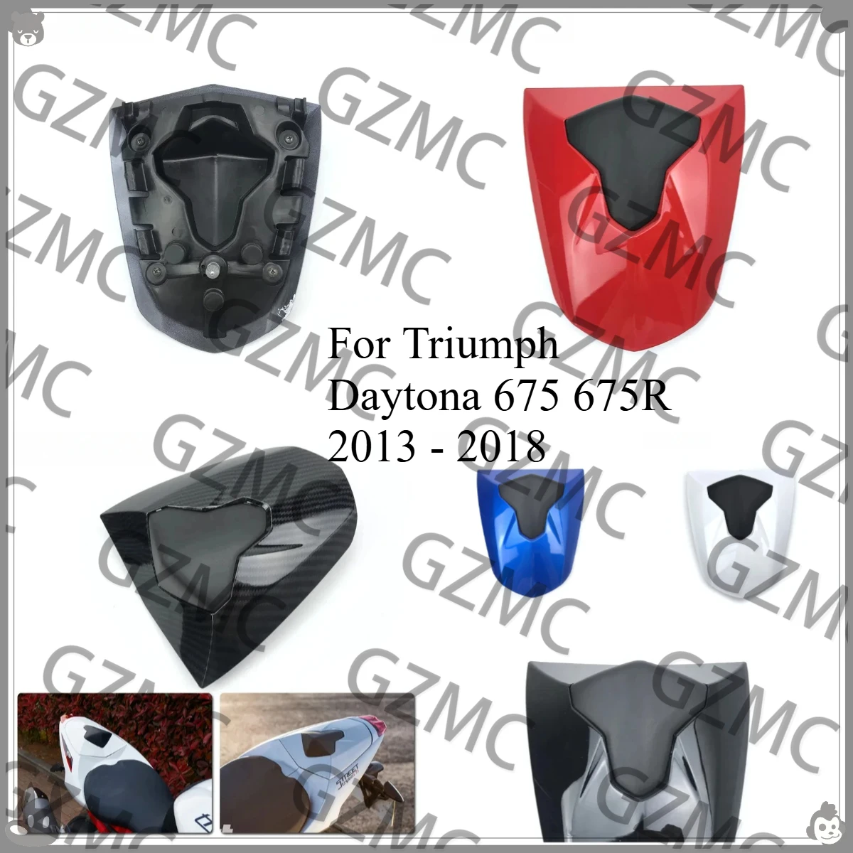 

Motorbike Part Rear Seat Cowl Cover Fairing 2014 2016 2017 Motorcycle Rear Seat Cover For Triumph Daytona 675 675R 2013 - 2018