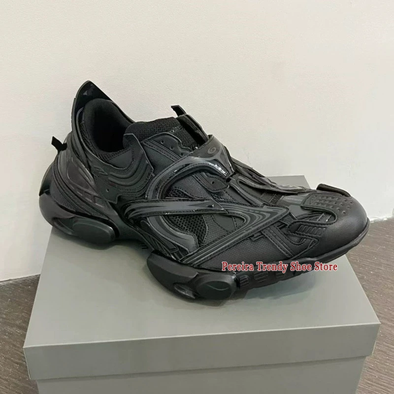 

Men's Mesh Thick-Soled Heightening Sneakers Summer Trend Women Breathable Lace-Up Training Shoes Unisex Couple Casual Shoes