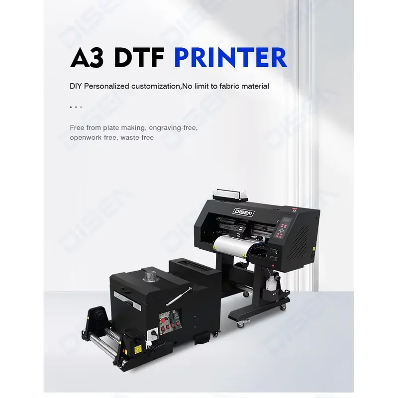 Digital Dtf A3 30cm XP600 Dtg Tshirt Printing Machine Automatic Garment Dtf Printer for Sale with Heat Oven