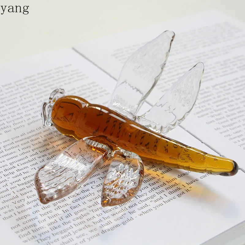 LMM Creative Simple Abstract Ornament Dragonfly Glazed Nordic Soft Bookcase Living Room Decoration