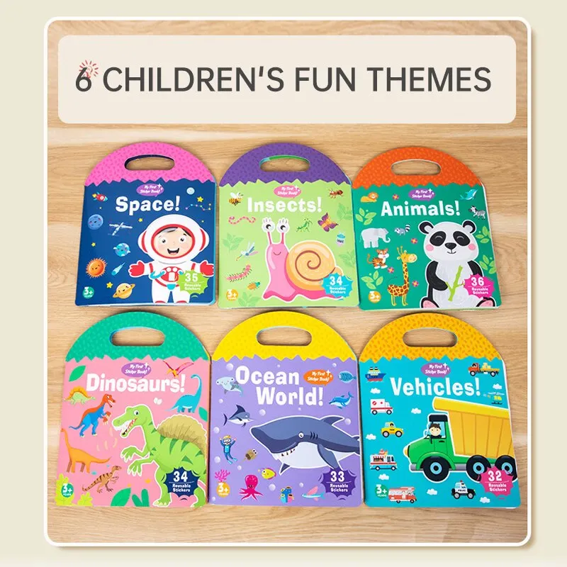 Early Childhood Education Scene Sticker Book Focus Cultivation Quiet Sticker Book Enlightenment Puzzle Cognitive Sticker Book