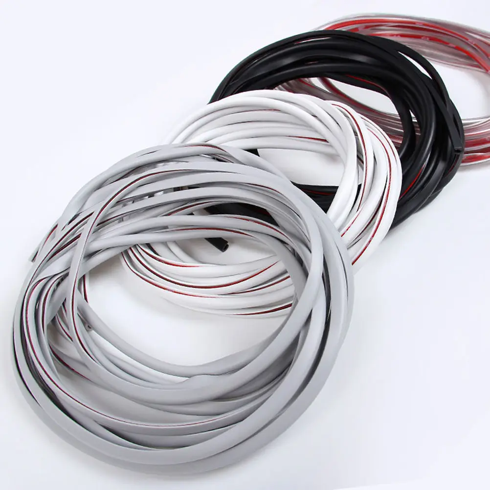 10M Car Door Guards for Sedan Invisible Slim PVC Door Trim Heat Resistant Abrasion Proof Waterproof Easy Install