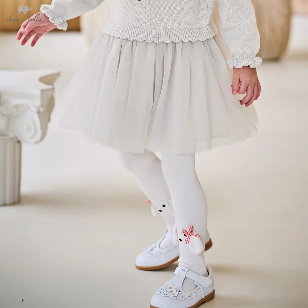 Dave Bella Girl Baby Leggings Autumn Sweet Cute Children's Elastic Pantyhose Comfortable Casual Stockings Party DB3253528