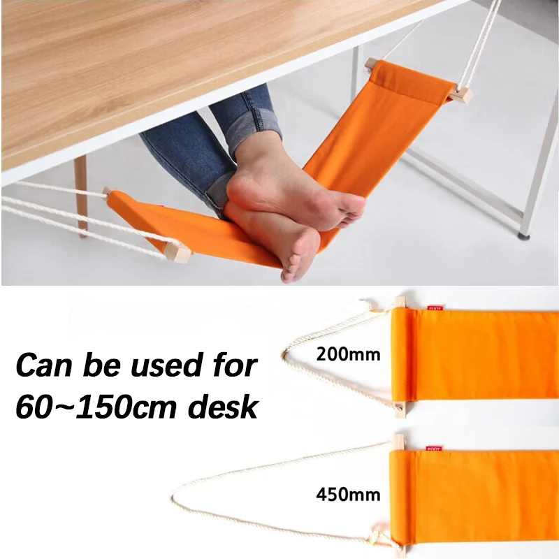 Portable Foot Hammock Lazy Casual Desk Rest Foot Put Feet Swing Footrest Outdoor Rest Office Tables Leisure Home Garden Camping