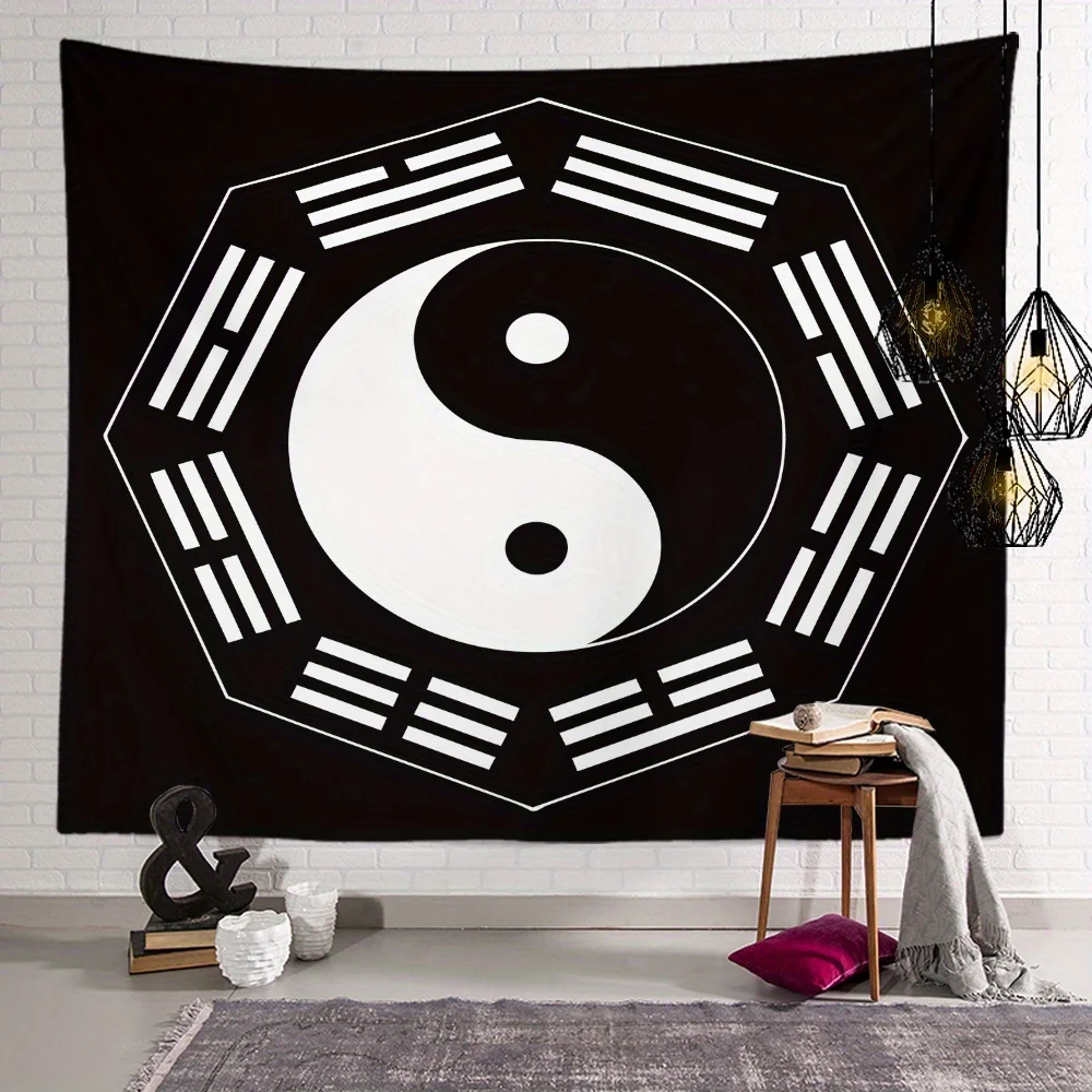 

Yin Yang Tapestry Decor Background Cloth Hanging Cloth Bedroom Bedside Decorative Wall Cloth Rental Dormitory Tapestry