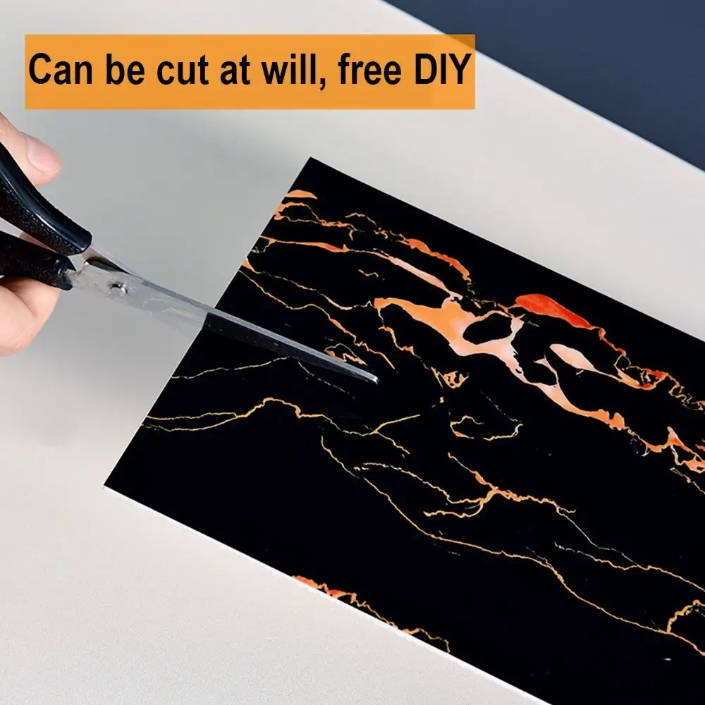 Marble Grain Skirting Line Home Decor Living Room Self Adhesive Floor Tile Sticker PVC Windowsill Waist Line