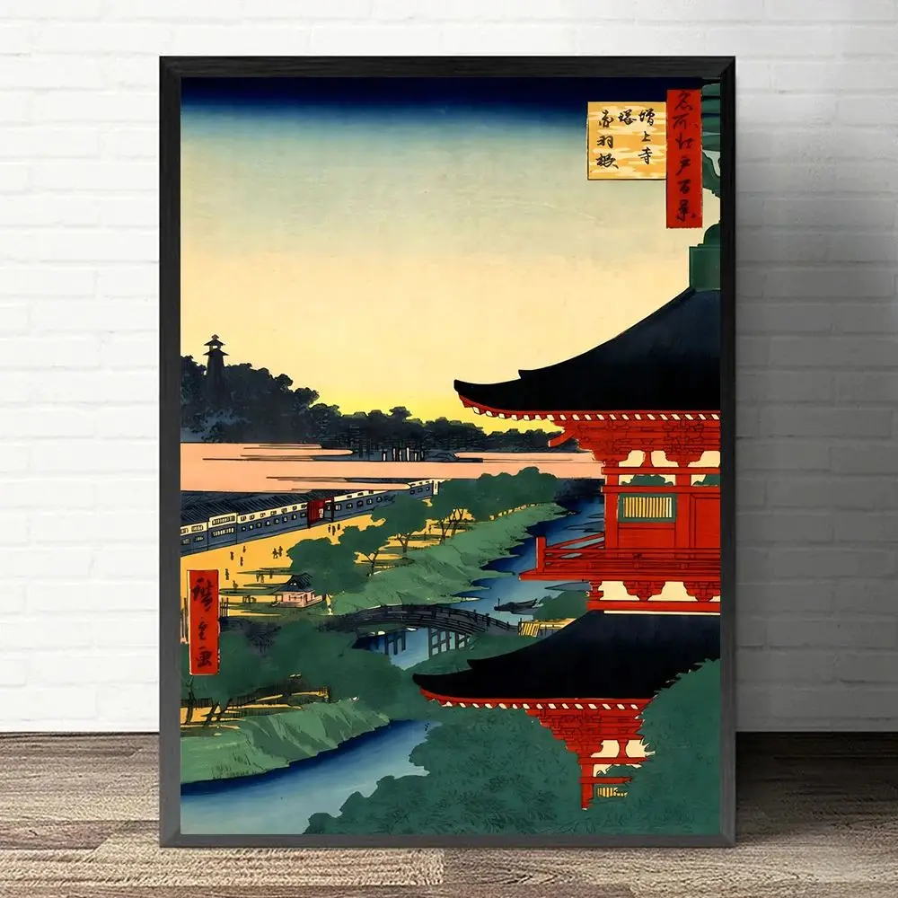 Ukiyo-e Kawase Hasui Artworks Wave ，boat,snow Landscape Art Poster Canvas Painting Wall Print Picture Room Home Decor