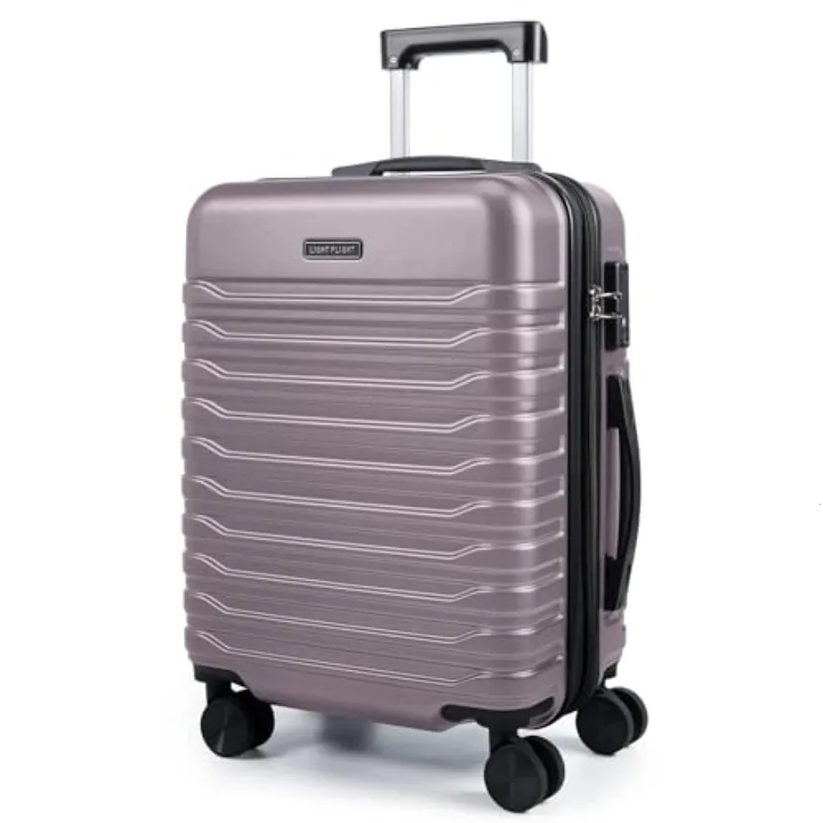 

Expandable Carry On Luggage 22x14x9 Airline Approved with Double Spinner Wheels, 20 Inch Lightweight Hard Shell Rolling Suitcas