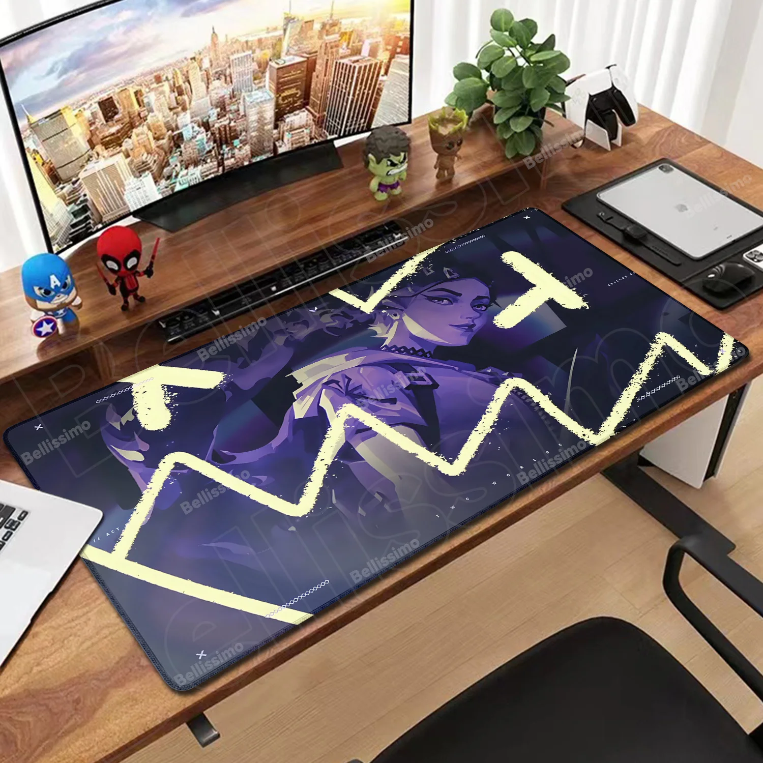 Game Decorate desktop Clove Valorant Mousepad Large PC Accessory Keyboard Desk Mat Gaming Rubber Mouse Pad LockEdge Non-slip Mat