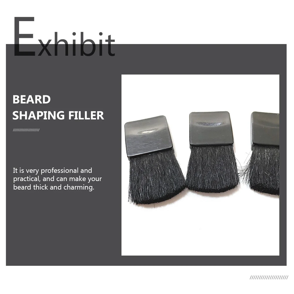 

1Set Premium Safe Material Beard Shaping Filler Thick Charming Easy Apply Mini Brush Gift Beard Shaping Filler
