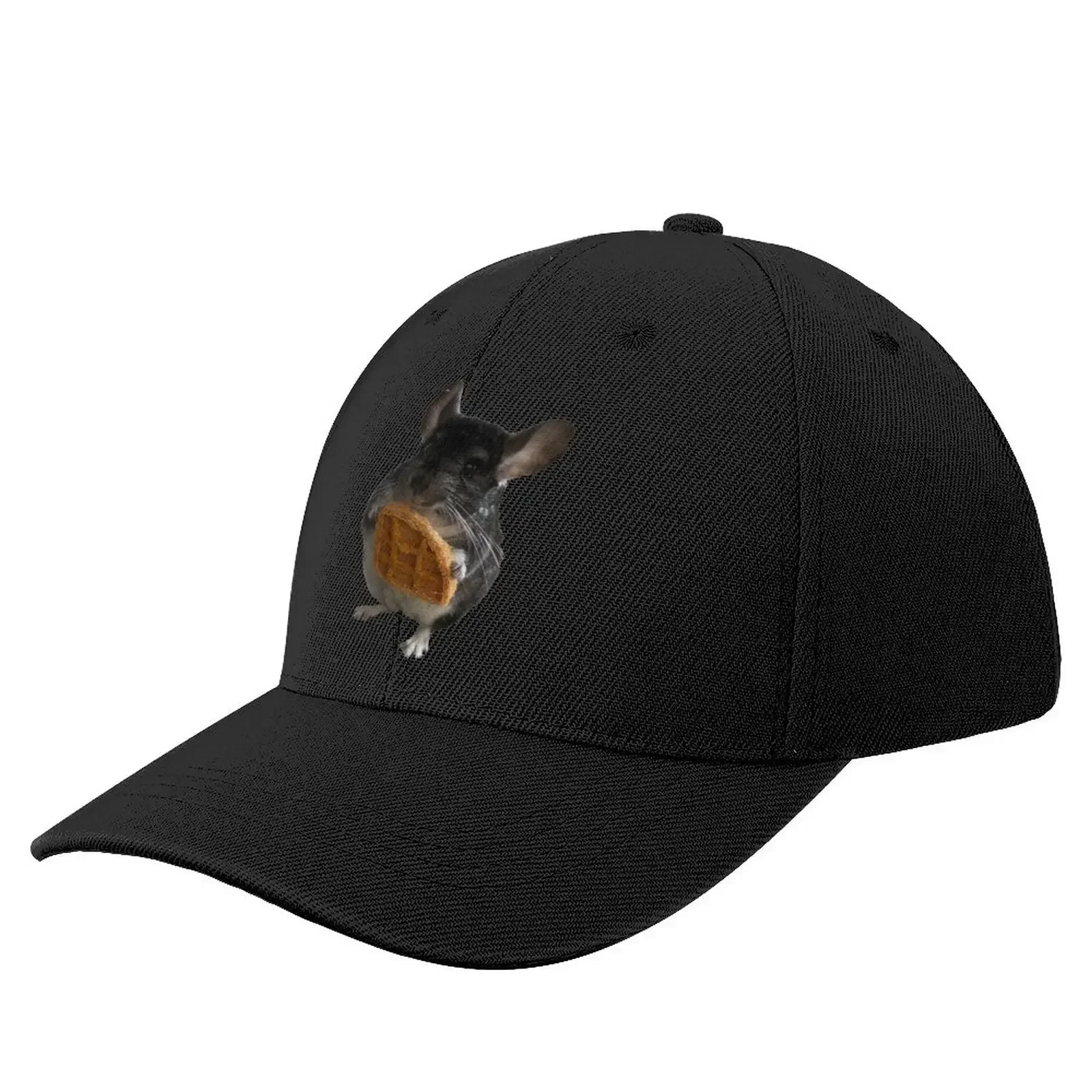 

Chinchilla Holding a Waffle Baseball Cap birthdayTactical Caps Women Caps Men's