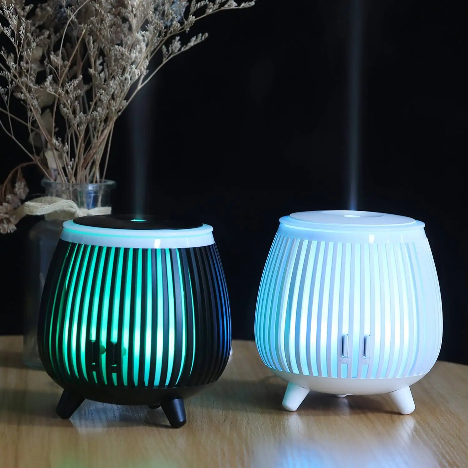 

Новый ультразвуковой увлажнитель воздуха H2O для настольного офиса, бесшумный светильник, меняющий цвет, диффузор для ароматерапии