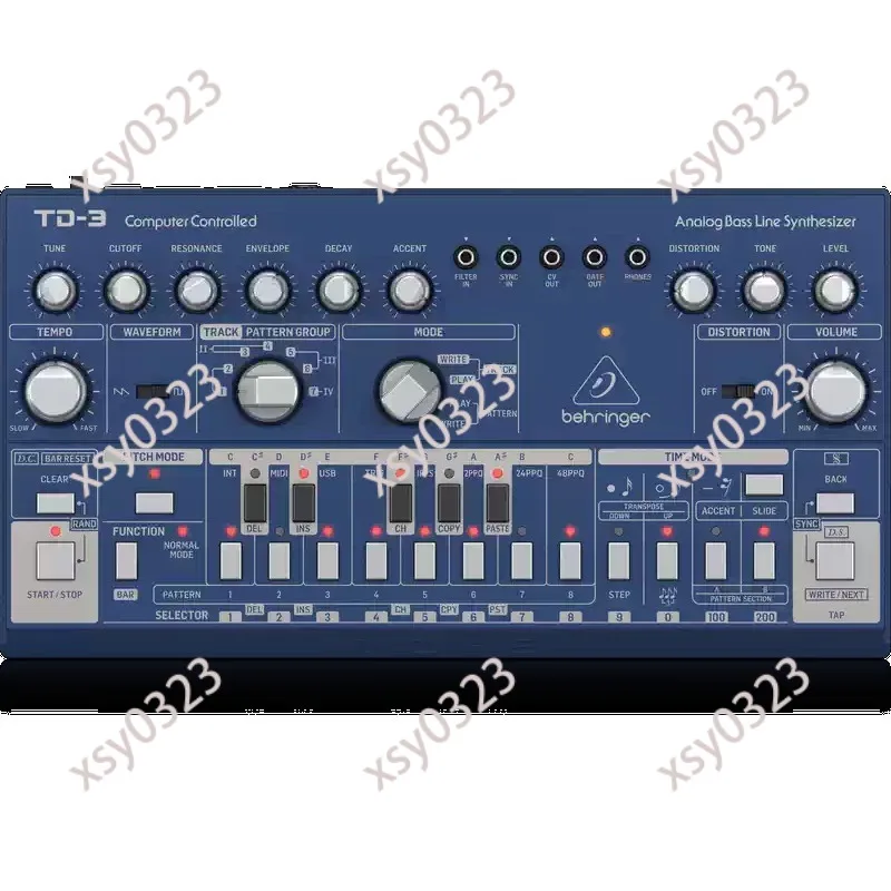Desktop Analog Bass Synthesizer Multitrack Sequencer Portable Bass Drum Sound Production Machine