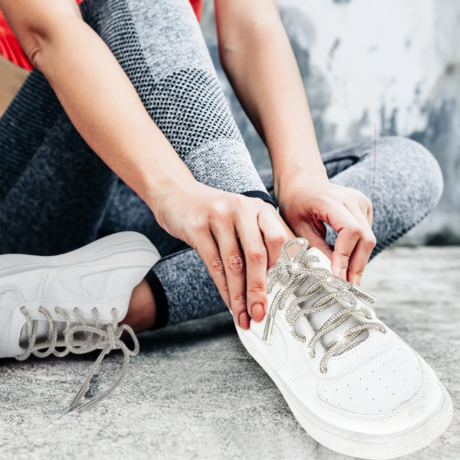 

1Set Water Drill Shoelaces Durable Fashion Shoelaces Chic Practical Shoes Accessories Multi-Purpose Shoe Ties Boots Sports Use