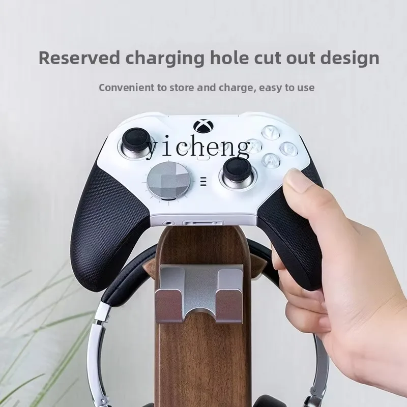 Cz-28 Walnut Wood Headphone Stand Wooden Game Controller Solid Wood Storage Rack
