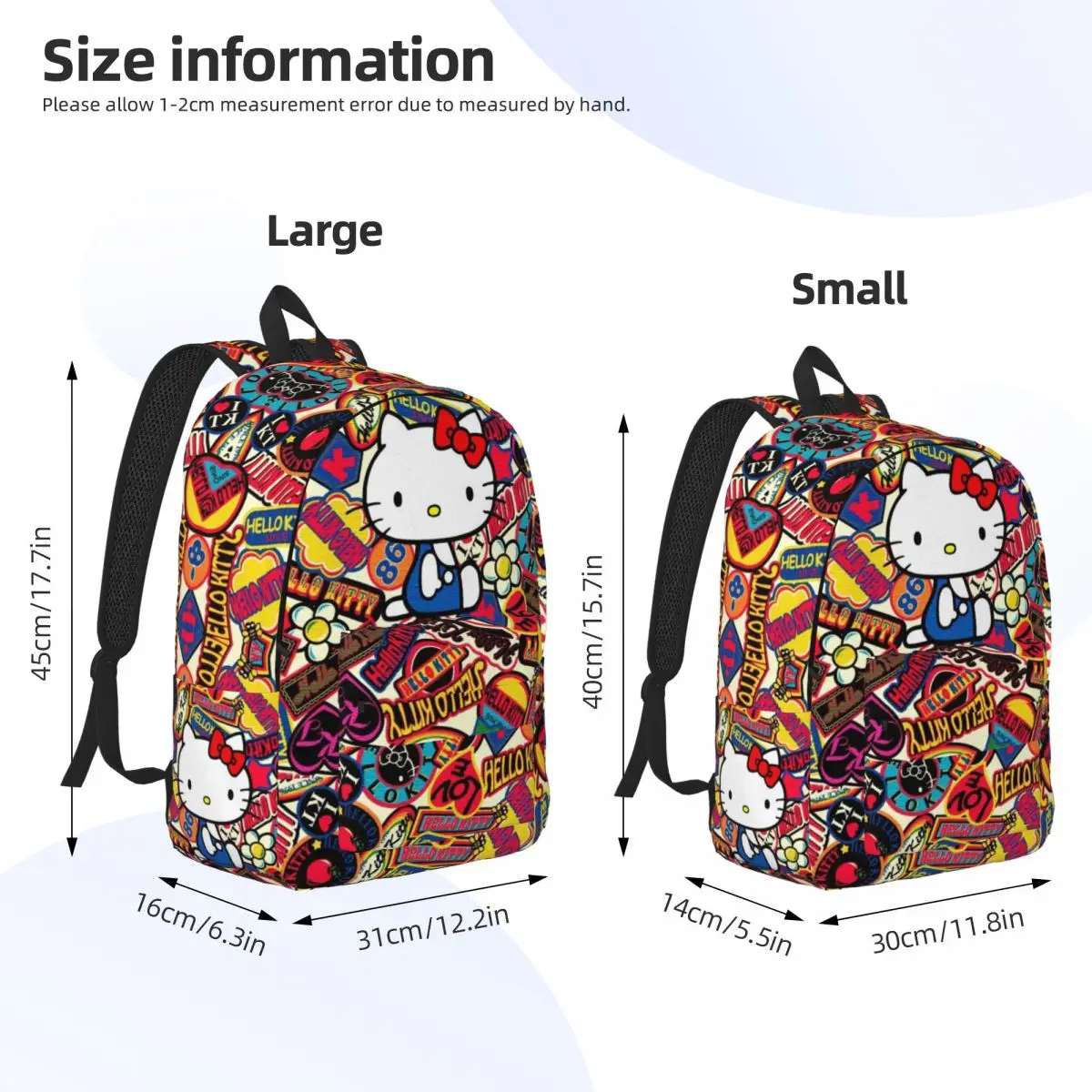 Voor Schoolliefhebber Stevige Schouder Dual-Use Sanrio Hello Kitty Boekentas Unisex Schooltas Verjaardagscadeau