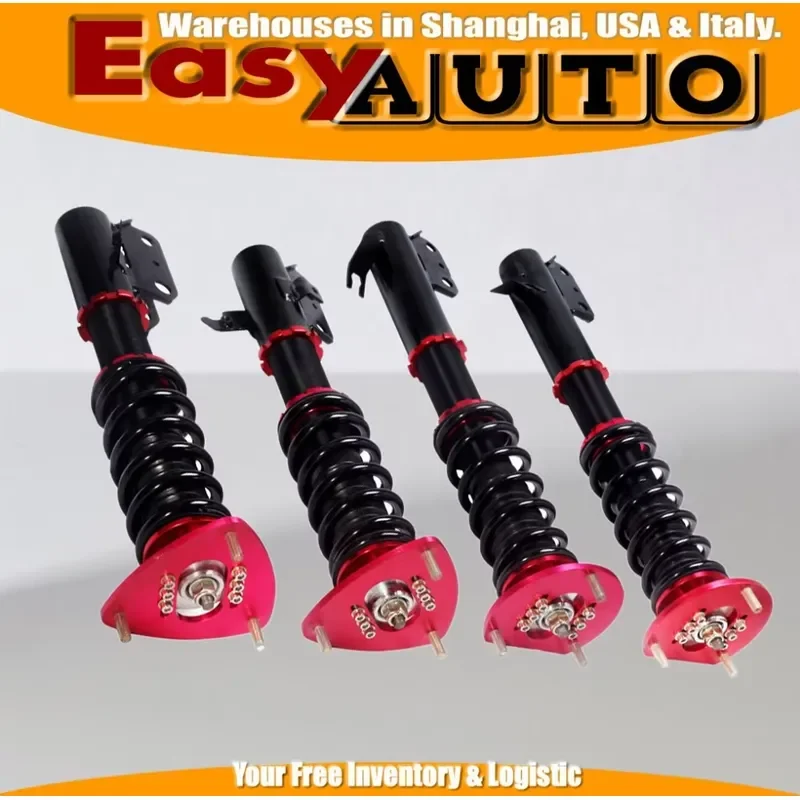 Adjustable Suspension Coilover for 05-07 Subru Imprza WRX STi Sedn Red