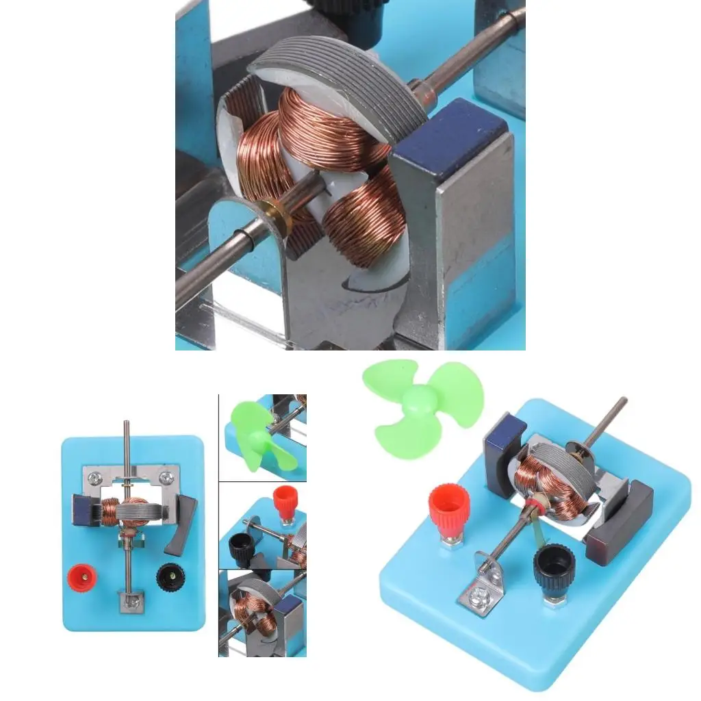  Physics Experiment Motor Open Type Direct-Current Motor Electricity Experiment Accessories for Science Education