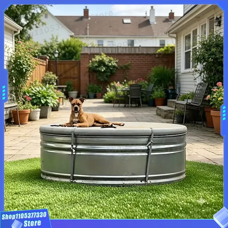 Custom Rainproof Drip Seam Pool Cover Foldable Portable Hard Cover for Outdoor Water Storage Home Use Heavy Duty Protection