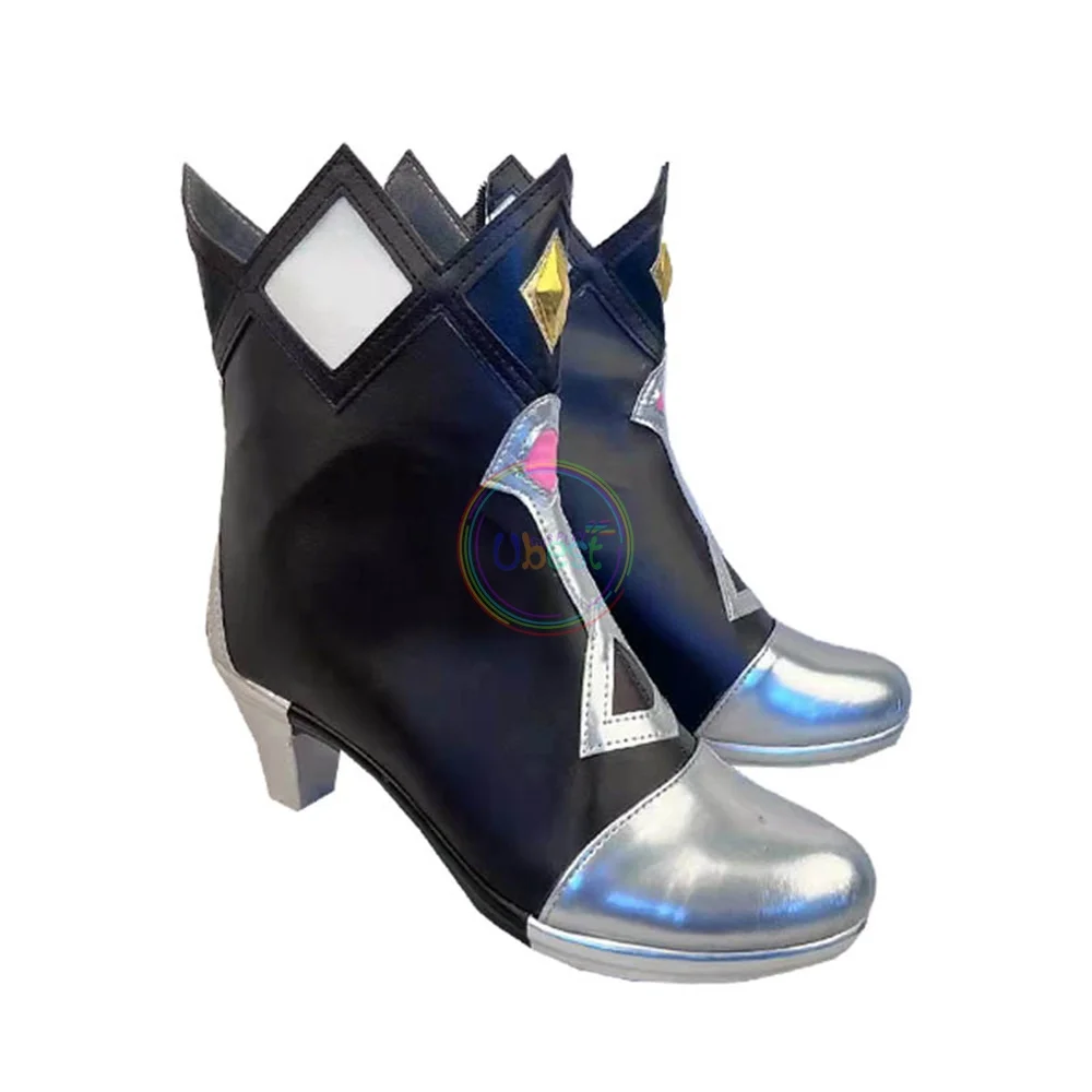 Genshin Impact Rosaria Cosplay Botas, Sapatos