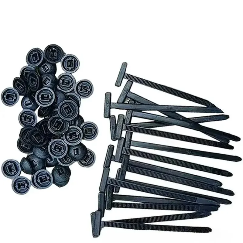 20/50/100PCS Nylon Cable Tie Buckle Self-Locking Zip Ties Holder With Pin And Button Cable Tie Tool Car Motorcycle Daily Repair