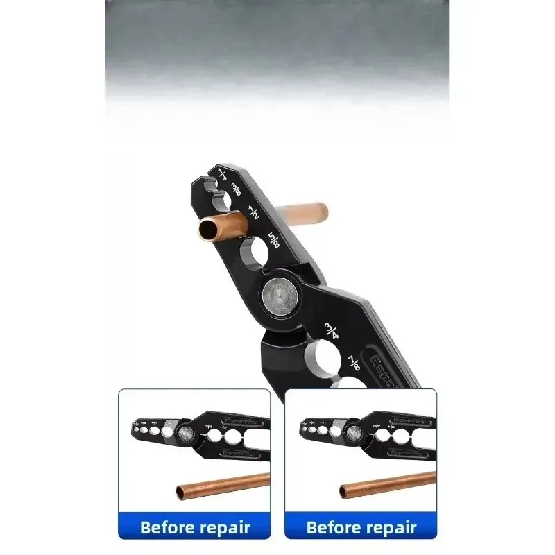 1/4インチ、3/8インチ、1/2インチ、5/8インチ、3/4インチ、7/8インチ対応、高品質、売れ筋商品、フラットチューブ修理用CT-301手動銅管プライヤー、冷凍工具