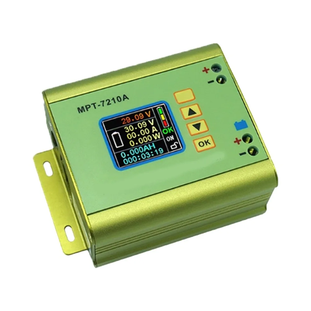 MPPT Solar Charge Controller for MPT 7210A 600W Output For Power 0-10A Current Adjustable 15V-90V Voltage LCD Screen