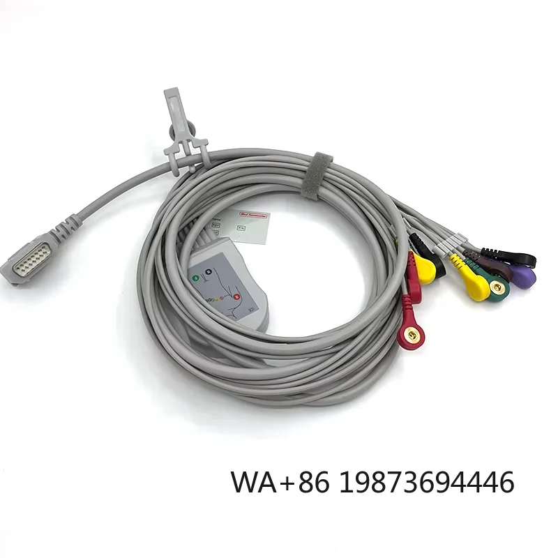 Manufacturer Direct-Connect 10-Leads EKG Cable Monitor Accessory PC TPU Medical Device