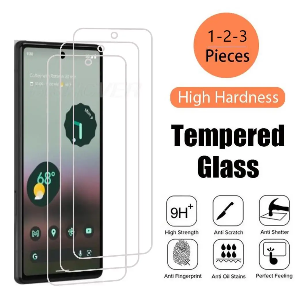 Protector de pantalla para teléfono, vidrio templado HD de 6,1 pulgadas para Google Pixel 6A, GX7AS, GB62Z, G1AZG