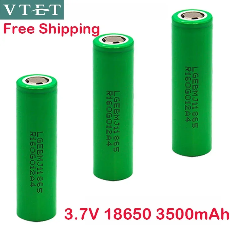 2024 New Original MJ1 3.7 V 3500mAh 18650 Lithium Rechargeable Battery for Flashlight Batteries for LG MJ1 3500mah Power Battery