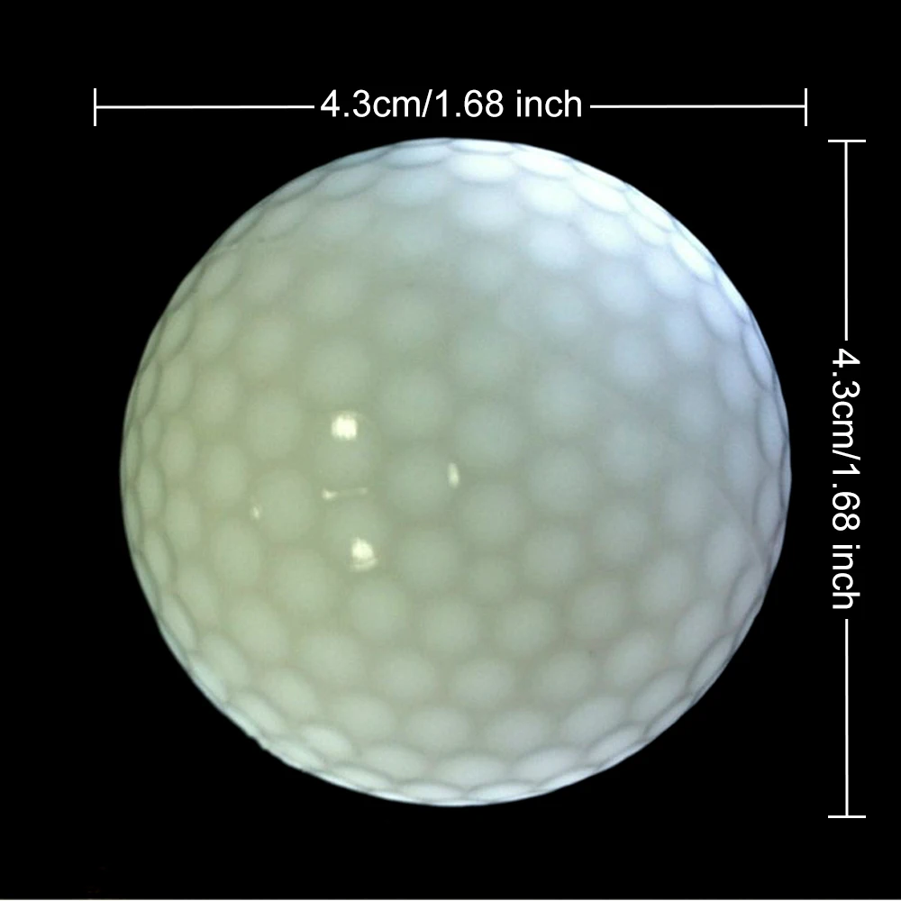 1pcs New LED Golf Ball Light up Golf Ball Night Golf Balls Luminous Golf Balls Glow Dark Golf Ball  8 Colors for Your Choice