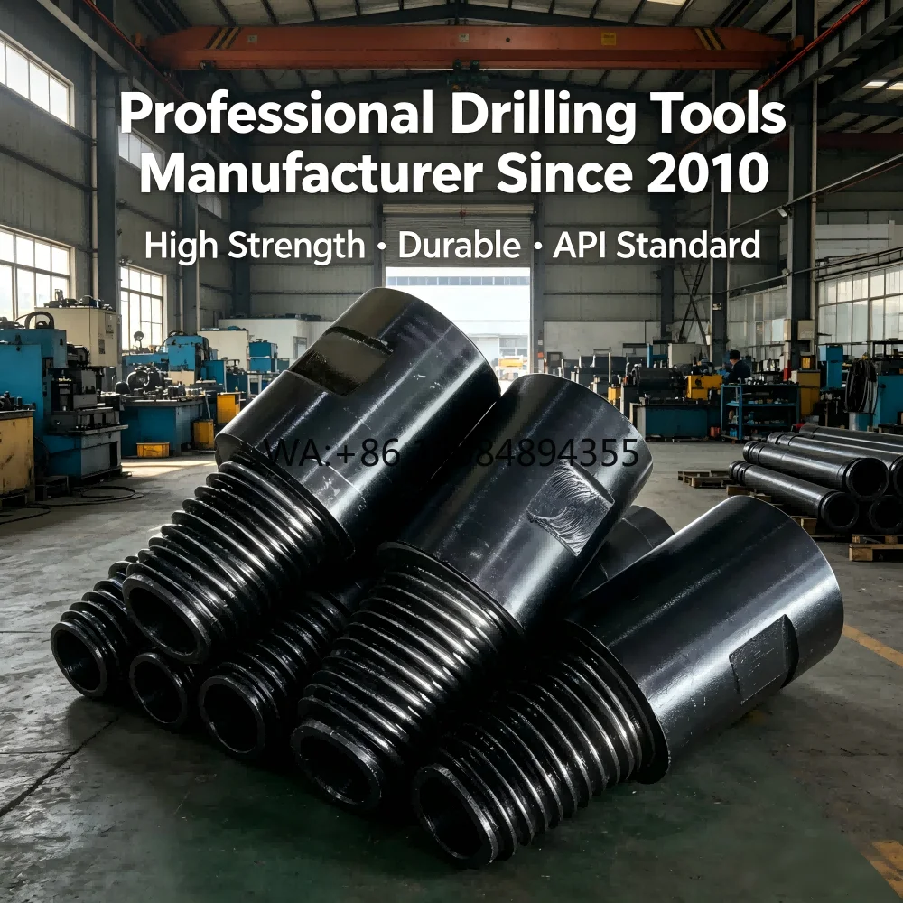 High Strength 40CrMo Carbon Steel Forged Drill Pipe Crossover Sub Adapter API Standard Thread Double Male Pin for Ore Mining