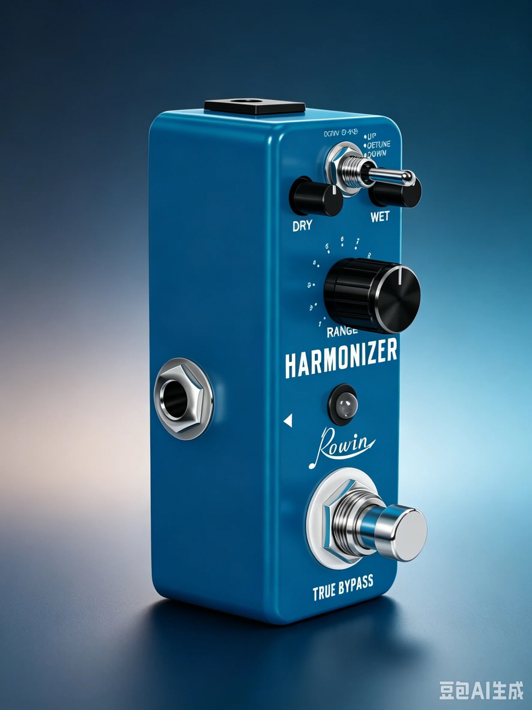 Rowin LEF-3807 Harmonizer Pedal, Polyphonic Pitch Shifter Detune Effect True Bypass Compact Metal Guitar Stompbox view 5