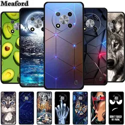 Case For ZTE Blade A73 5G Animals Soft Silicone TPU Phone Cover For ZTE Blade A73 5G 7160N Cases Wolf Fruit Printed Cute Coque