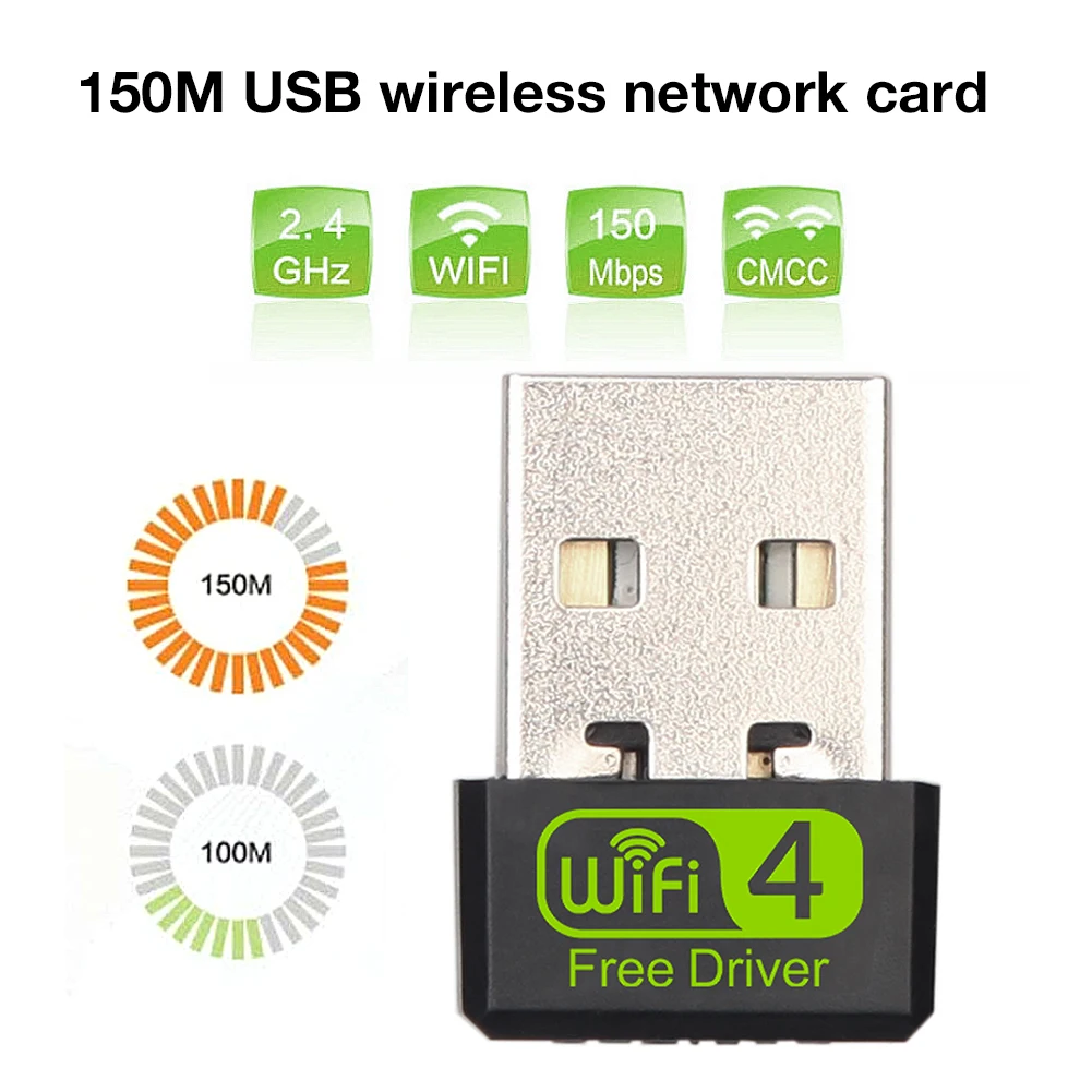 USB 2.0 PC WiFi Adapter 150M USB Wireless Network Card 802.11n/g/b LAN Wi-fi Receiver For PC Computer For Laptop Desktop