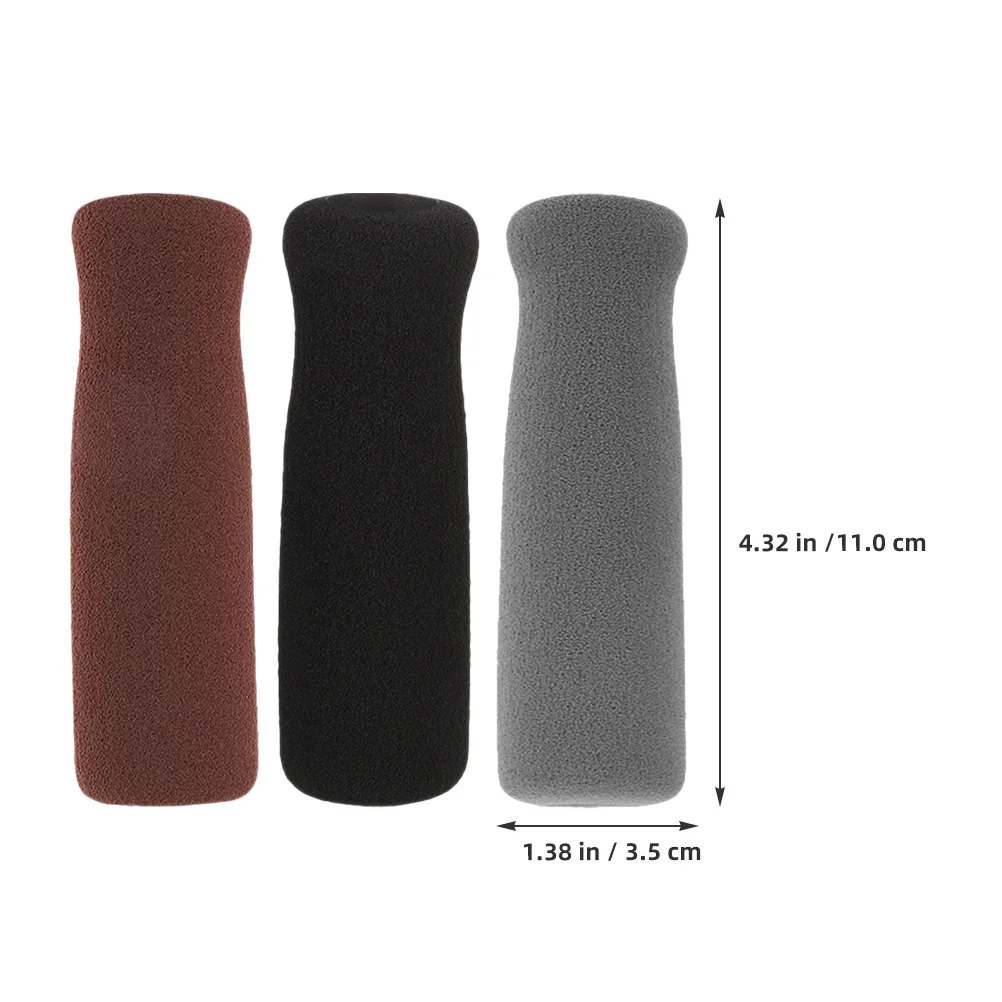 

3pcs Sponge Handle Grips For Walking Cane Crutch Anti-Slip Thick Comfortable Replacement Seniors Handheld Support Wheelchair