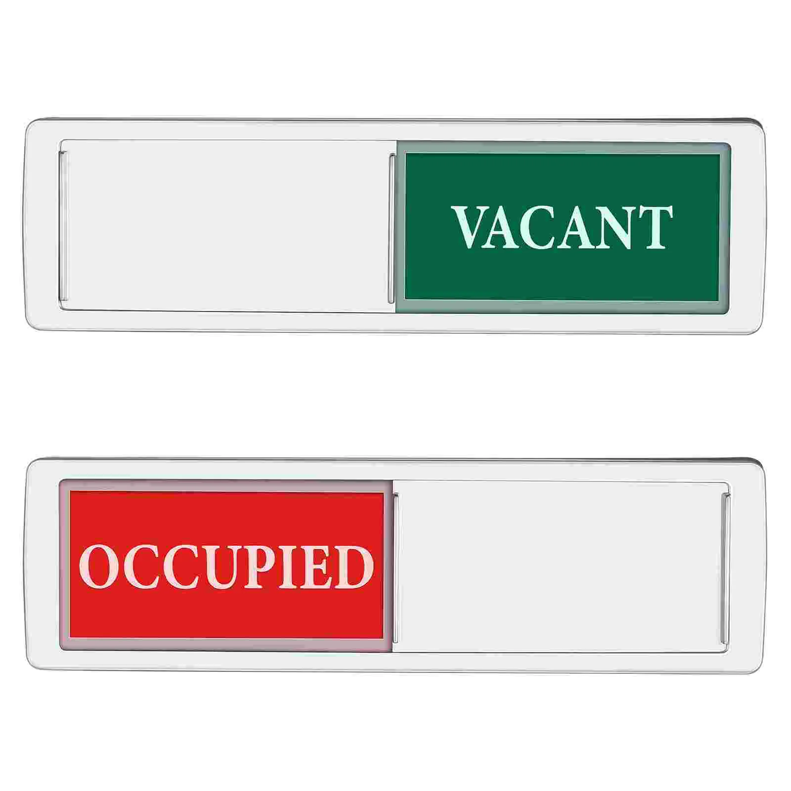 

Magnets Signage Bathroom Occupied Product Vacant Silver for Restroom Magnetic Slider Office