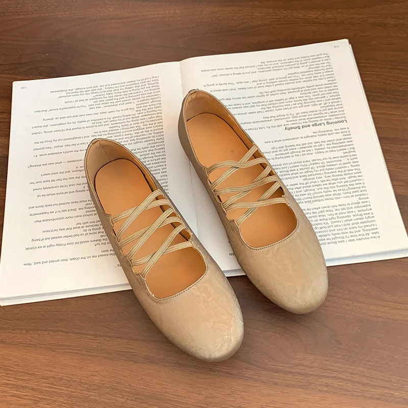 

Новинка весны 2024, французские туфли Мэри Джейн с круглым носком, модные удобные туфли на плоской подошве для женщин