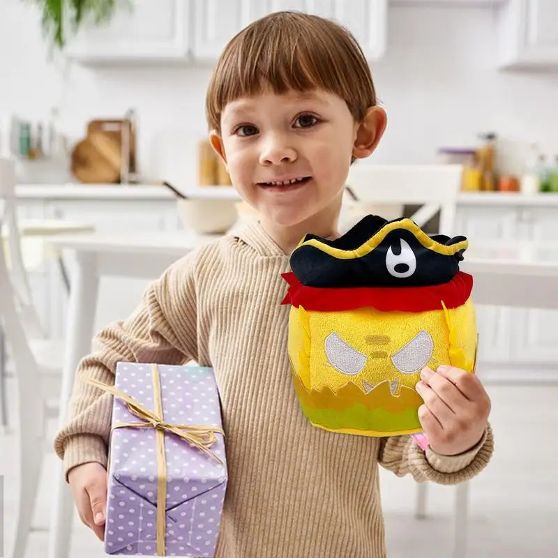 Juego de vídeo de 14cm, juguete de peluche, caja de frutas, animales de peluche, muñeca suave, hojas oscuras, zorro Frutado, dragón, mamutiles, regalos para niños