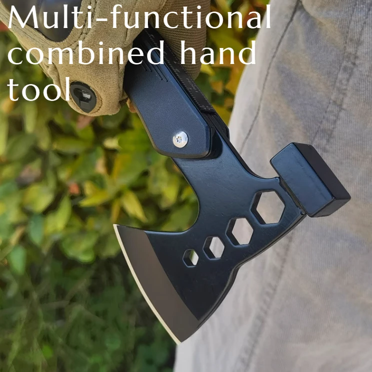 

Multi-functional Sturdy and Durable Hand Axe Tent Ground Nail EDC Portable Outdoor Survival and Household Combination Tool