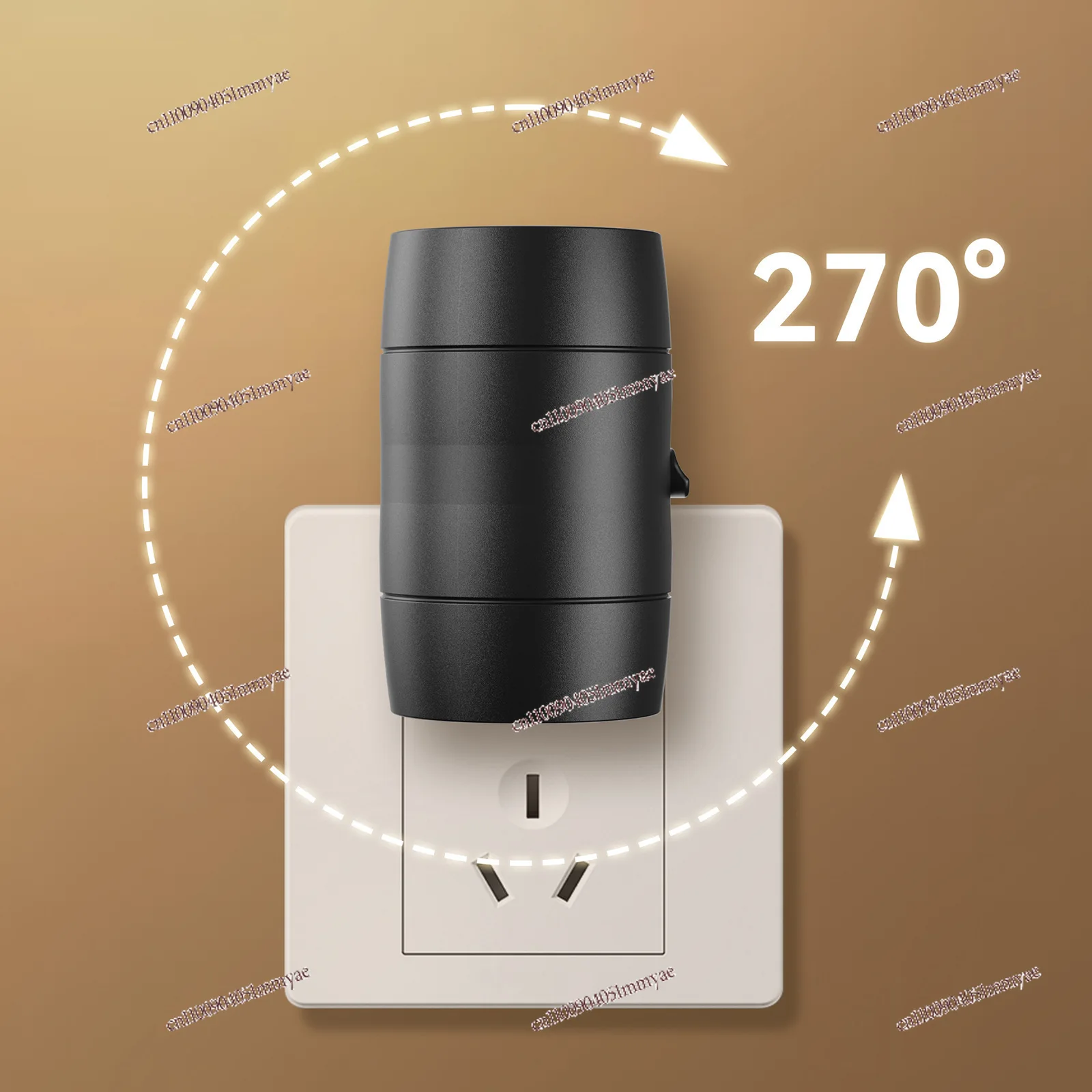 Brightness Adjustable Rotatable Plug-in Light Induction Night Light Corridor Living Room Bedroom Atmosphere