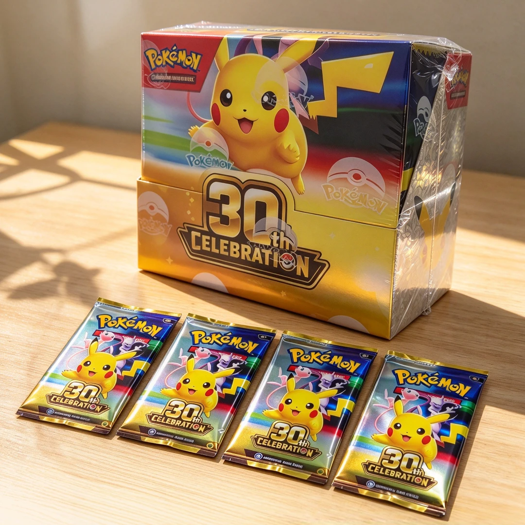 Pokémon TCG 30th Celebration Booster Box Series Booster Box Bundle Rare Holo Trading Cards Collectible Set for Players Gift