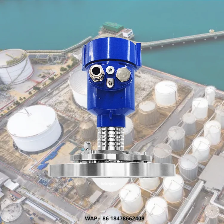 

High Temperature Resistant IP68 Waterproof 80GHz Radar Level Meter Sensor High Frequency Beverage Level Measurement Instrument