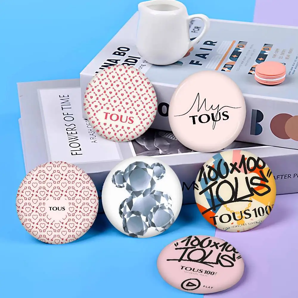 Broche de Metal con Botón Suave de Hojalata con Diseño de Oso T-TOUSes, Insignia de Metal, Accesorios de Joyería Personalizados para Sombreros, Bolsos y Solapas