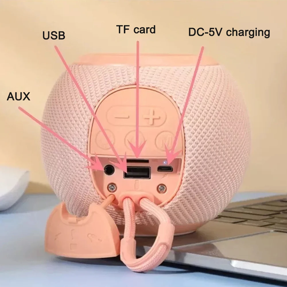 TG337 مكبر صوت بلوتوث محمول ، TWS لاسلكي ، ميني باس بومبوكس ، مكبر صوت ليد ، IPX7 ، مشغل موسيقى خارجي ، دعم بلوتوث ، AUX ، FM