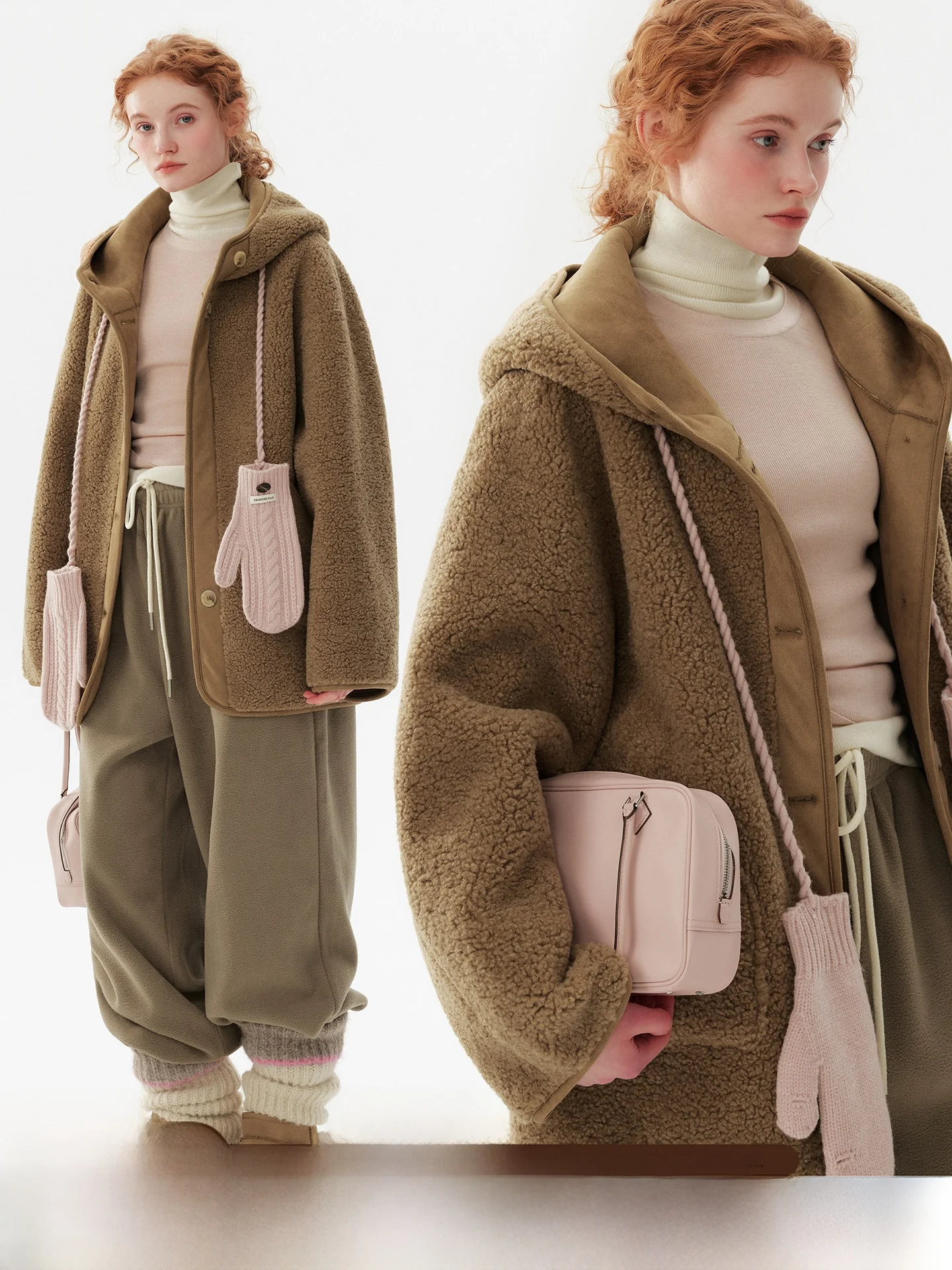 

Ретро-куртка с капюшоном из меха верблюжьего цвета, женская зимняя, маленький размер, из овечьего меха, большие размеры, из полиэфирного волокна, утепленная, длинная...